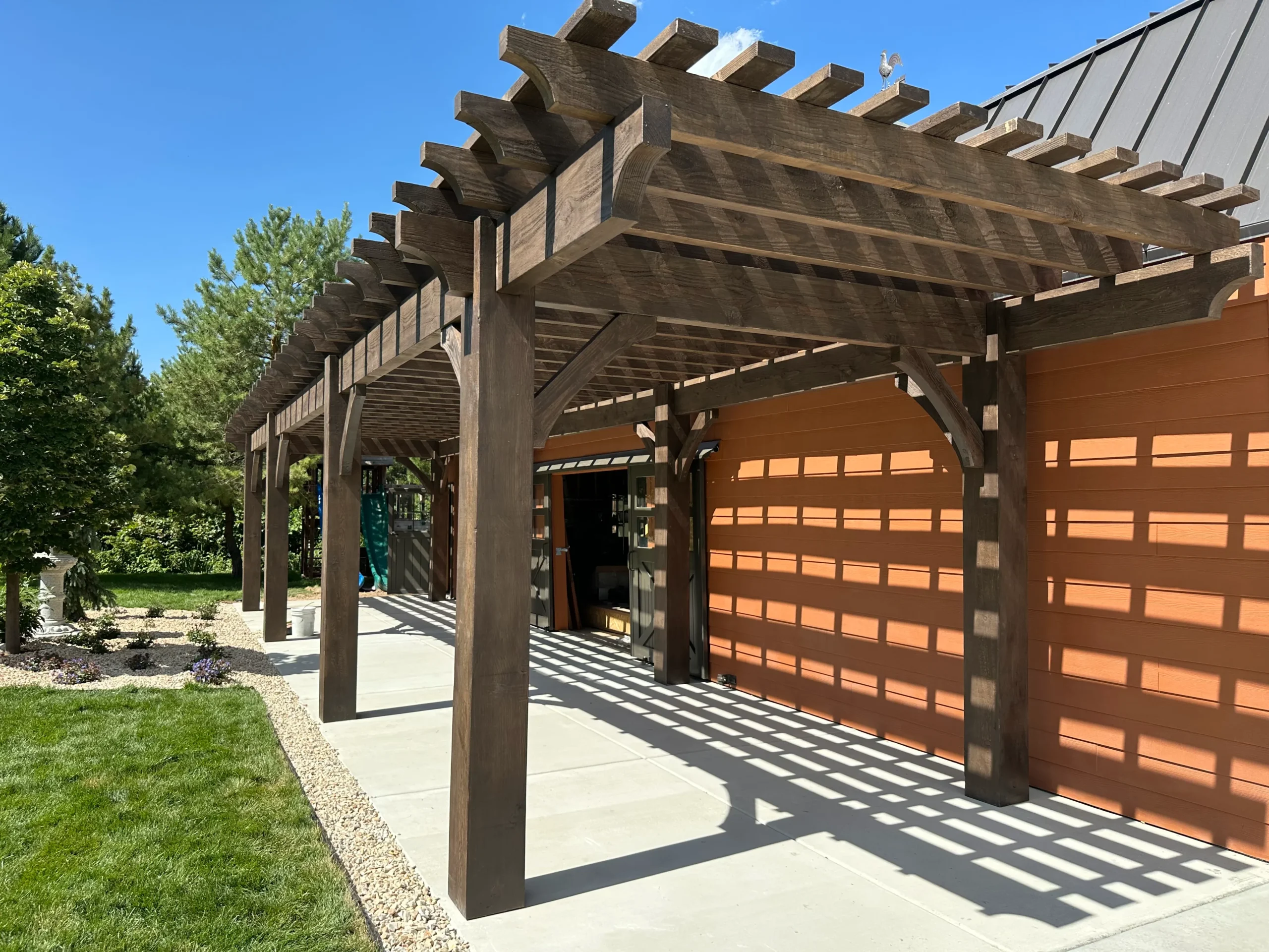 Custom pergola build
